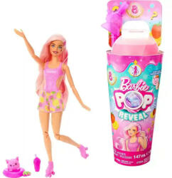 Mattel Mattel Barbie Pop Reveal Slime színváltós baba - epres limonádé (HNW41) - morzsajatekbolt