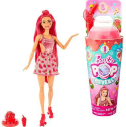 Mattel Barbie Pop Reveal Slime színváltós baba - görögdinnye (HNW43) - morzsajatekbolt