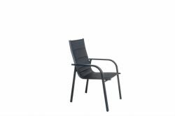 Haber Milano rakásolható alumínium szék - fekete - 60x68x94 cm (910562)