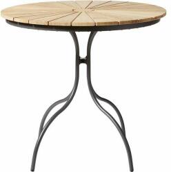 Haber Valencia 80 cm-es kör alakú asztal teakfa asztallappal (1169897)