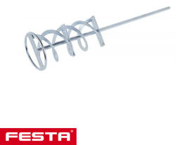FESTA 35006 hosszú spirálú keverőszár Ø 100 mm, 500 mm, HEX (ragasztó, kiegyenlítő, vakolat) (35006)