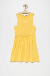 Tommy Hilfiger gyerek ruha sárga, mini, harang alakú - sárga 152