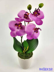  Cserepes gumi orchidea 39 cm - Világos Lilás