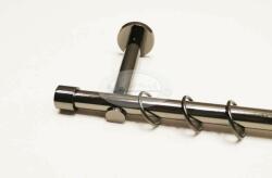  Nantes 1 rudas titán színű fém karnis szett - 19 mm - 240 cm