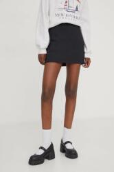 Abercrombie & Fitch szoknya fekete, mini, egyenes - fekete XL
