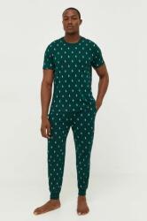 Ralph Lauren pamut pizsamanadrág zöld, mintás - zöld XL