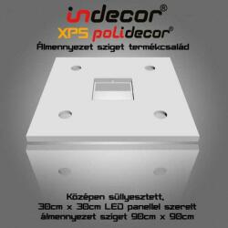 Indecor N-90-LP 90cm négyzet álmennyezet sziget LED panel világításhoz (N-90-LP)