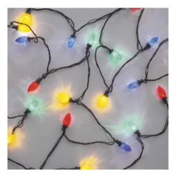 EMOS LED karácsonyi fényfüzér, színes égők, 9, 8 m, multicolor, többfunkciós (D5ZM01)