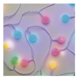 EMOS LED fényfüzér, cseresznye - golyók 2, 5 cm, 4 m, kültéri és beltéri, többszínű, időzítő (D5AM01)