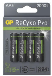 EMOS GP ReCyko Pro Photo Flash NiMH Akkumulátor HR6 (AA) 2000mAh 4db (B2420)