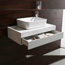 Inter Ceramic Долен pvc шкаф плот с порцеланов умивалник icp6020w (6020)