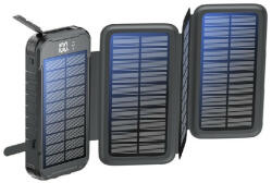 Boompods Neutron Fold Solar fekete 16 000 mAh napelemes powerbank - granddigital