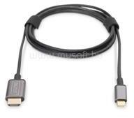 ASSMANN DA-70821 USB C - HDMI A 1, 8m szürke video átalakító kábel (DIGITUS_DA-70821) (DIGITUS_DA-70821)