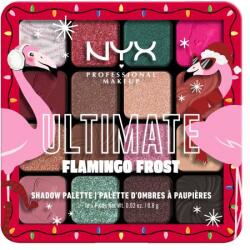 NYX Cosmetics Fa La La L. A. Land Ultimate Flamingo Frost karácsonyi szemhéjpúder paletta 12.8 g