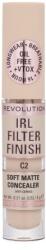 Revolution Beauty IRL Filter Finish Soft Matte Concealer hosszan tartó teljes fedésű korrektor 6 g árnyék C2