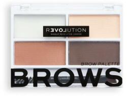 Revolution Beauty Colour Cult Brows szemöldökformázó paletta 3.2 g árnyék Medium