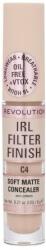 Revolution Beauty IRL Filter Finish Soft Matte Concealer hosszan tartó teljes fedésű korrektor 6 g árnyék C4