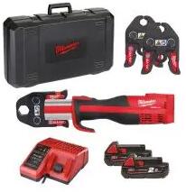 Milwaukee M18 Blhpt-202cv (4933451134) Presa Hidraulica Cu 2 Acumulatori (m18 Blhpt-202cv)