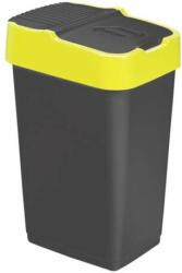 Heidrun Dumpster 60L 40x33x67cm Push Up negru (4151585) Cos de gunoi