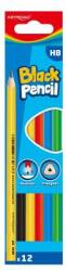 Keyroad Creioane de grafit, hb, triunghiulare, 12 buc/blister, keyroad, culori mixte (KR972792)