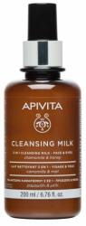 APIVITA Ingrijire Ten 3 In 1 Cleansing Milk - Face And Eyes Gel Curatare 200 ml
