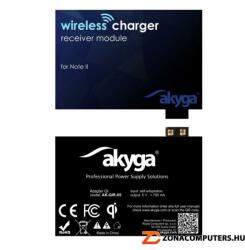 Akyga AK-QIR-05 QI indukciós töltő telefon oldali vevőegység - Samsung Galaxy Note 2 5V 1A