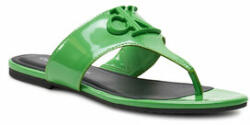 Calvin Klein Jeans Flip flop Flat Sandal Slide Toepost Mg Met YW0YW01342 Verde