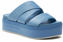 Calvin Klein Jeans Şlapi Flatform Sandal Webbing In Mr YW0YW01361 Albastru