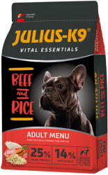 Julius-K9 2x12kg Vital, JULIUS-K9, Essentials beef & rice, száraz kutyatáp