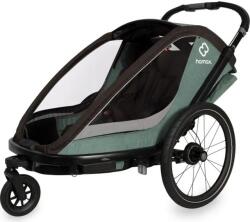Hamax kocsi incl. vállak + kerékpár babakocsi szett Cocoon Green/fekete (AGSH400231)