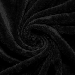 4-Home Cearșaf de pat micropluș negru, 90 x 200 cm, 90 x 200 cm