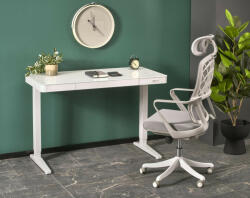 Halmar B52 íróasztal állítható magassággal, fehér - smartbutor