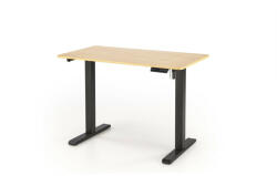 Halmar B53 íróasztal állítható magassággal, arany tölgy / fekete - smartbutor