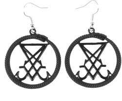 FALON обеци Sigil Of Lucifer Black - PSY1082