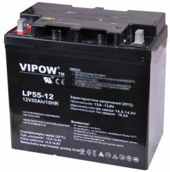 VIPOW Acumulator Gel Plumb 12v 55ah (bat0223) - global-electronic