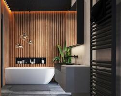 M-Acryl Lily kád 175x82 cm fehér, jobbos