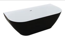 M-Acryl Rose kád 168x82 cm fekete/fehér