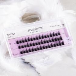 Splendor Lashes Gene false smocuri matase Artist Idol curbura C marime S 10 mm 48 buc - Russian Style