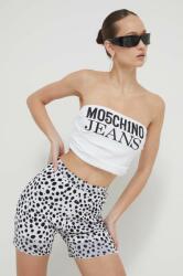 Moschino Jeans top női, "cold shoulder" fazonú, fehér - fehér L