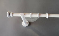  Dijon fehér színű 1 rudas fém karnis szett - 19 mm (csöndesgyűrűs) - 320 cm