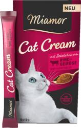 Miamor Cat Cream - Marha és zöldség 5x15g - 75 g