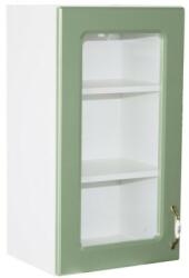 Spectral Mobila Corp superior 40 vitrina cu 1 usa Zebra MDF verde drept