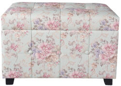 Clayre & Eef Taburet textil multicolor Flowers 61x37x43 cm (50261)