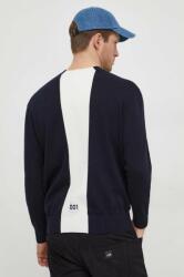 Giorgio Armani pamut pulóver könnyű, sötétkék - sötétkék L