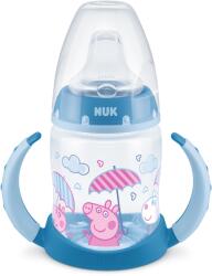 Nuk Чаша със силиконов накрайник NUK - First Choice, Peppa Pig, TC, 150 ml, 6-18 месеца, Синя (10215357-Син)
