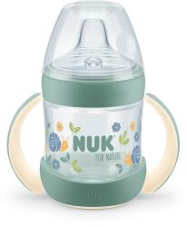 Nuk Шише за сок със силиконов накрайник NUK for Nature - 6+ месеца, 150 ml, Зелено (10215369)