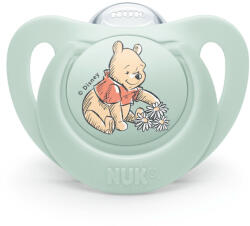 Nuk Силиконова залъгалка nuk - Мечо Пух, 6-18 месеца + кутийка за съхранение и стерилизация (10736939-Мечо Пух)