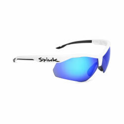 SPIUK - ochelari soare sport Ventix K, 2 lentile de schimb transparent si albastru oglinda - rama alba neagra (GVEKBNEA) - ecalator