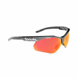 SPIUK - ochelari soare sport Ventix K, 2 lentile de schimb Nittix transparent si rosu oglinda - rama neagra antracit (GVEKANNI) - ecalator