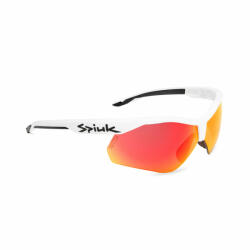 SPIUK - ochelari soare sport Ventix K, 2 lentile de schimb Nittix transparent si rosu oglinda - rama alba neagra (GVEKBNNI) - ecalator